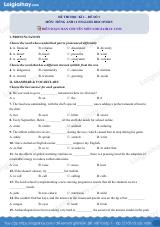Đề thi học kì 1 Tiếng Anh 11 English Discovery - Đề số 1